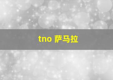 tno 萨马拉